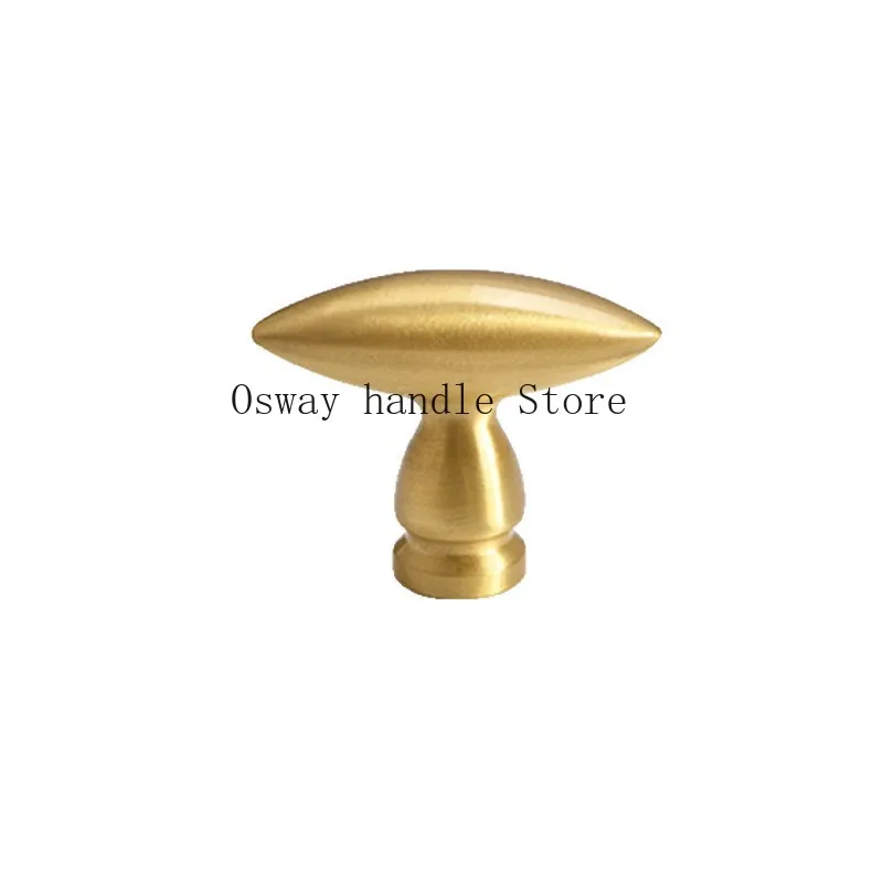 Brass minimalist olive type wardrobe door handle cabinet simple personality bright silver drawer furniture small handle