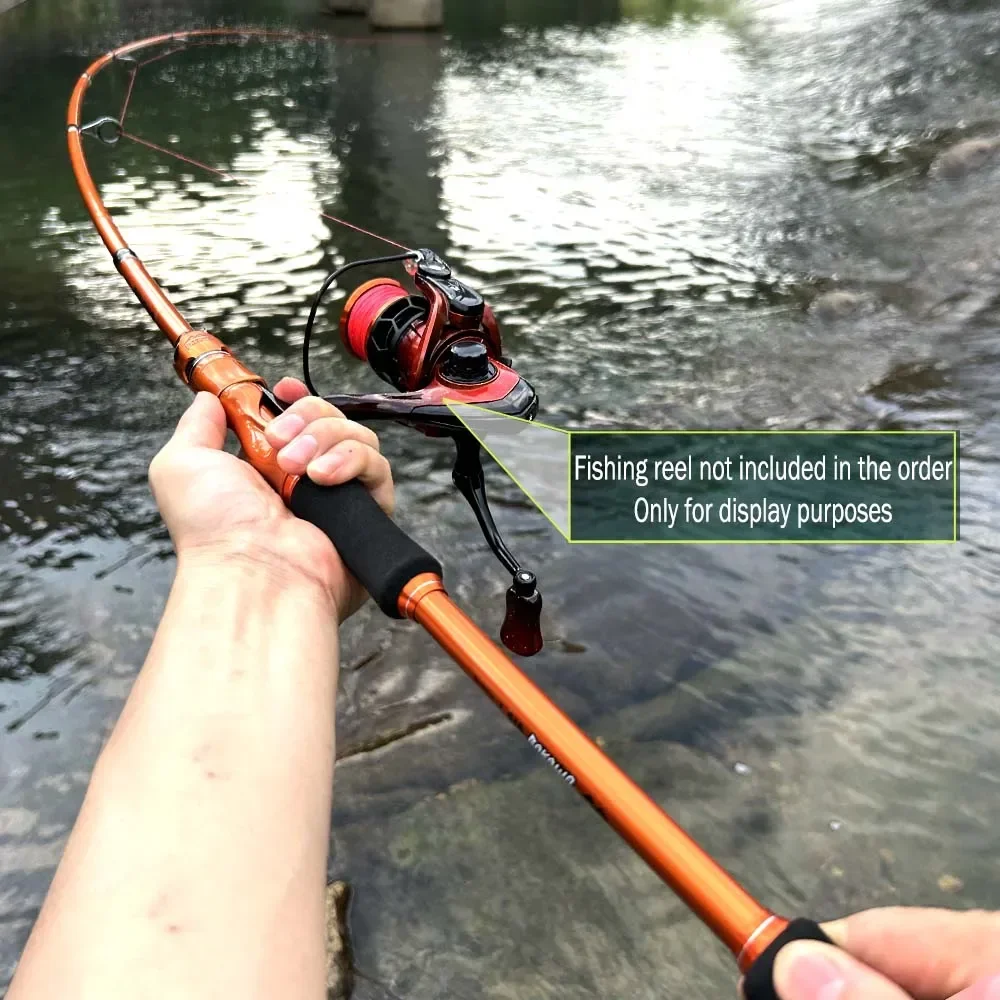 BAKAWA 4 Sections Fishing Rod 1.8m 2.1m Spinning Casting Fast Light Lure Pole Bait Carp Feeder Saltwater Freshwater Tackle