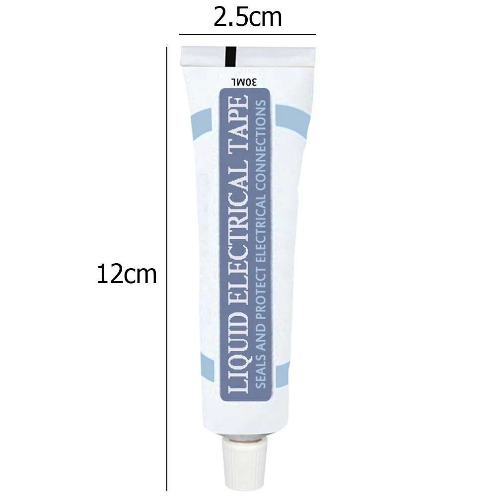 Nastro elettrico per isolamento liquido da 30ml pannello per lampada con colla nera/bianca sigillante elettronico nastro liquido impermeabile isolante ad asciugatura rapida