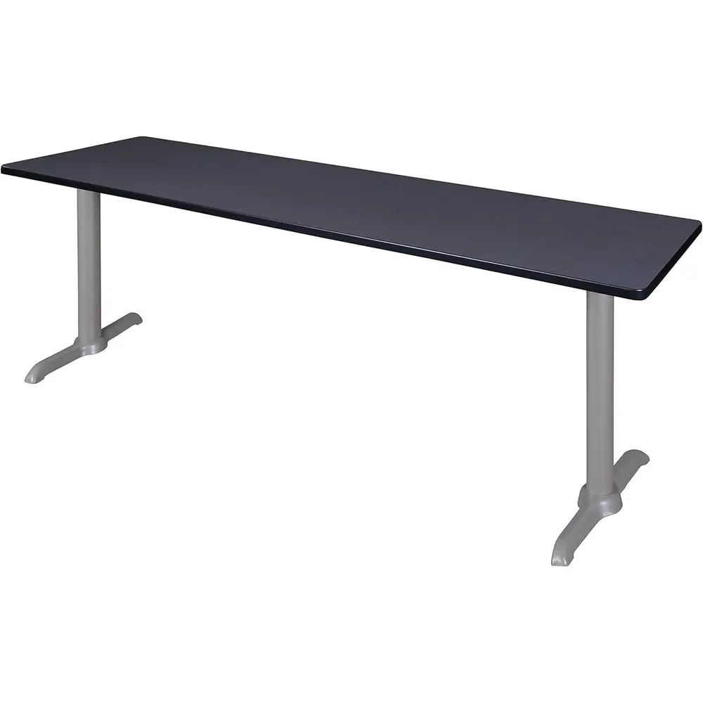 

Via 84 x 24 in. T-Base Training Seminar Table- Grey Top, Grey Legs
