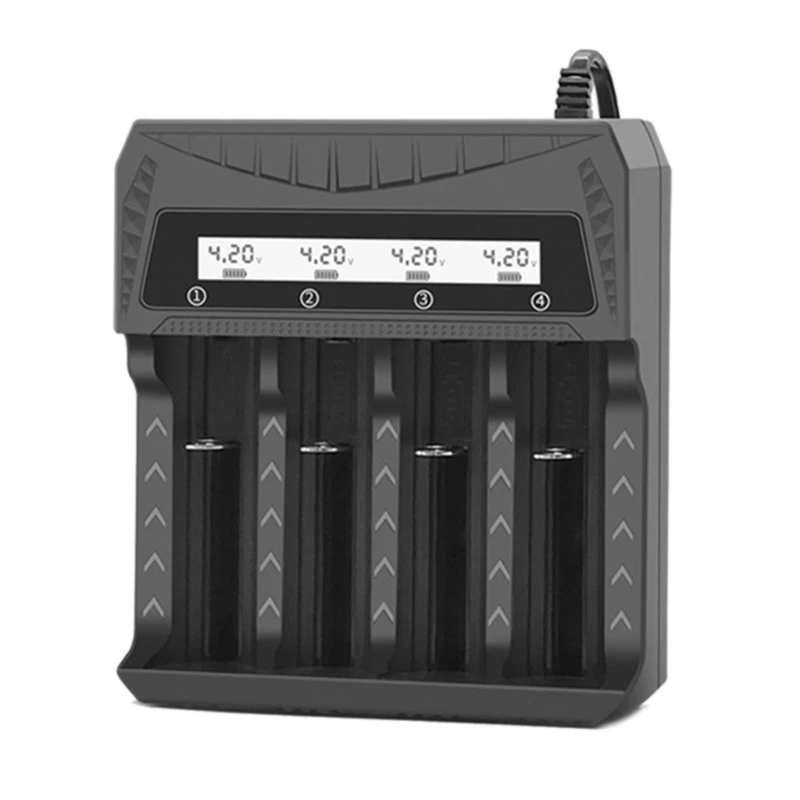 LCD-scherm 18650 batterijlader voor 18650 en oplaadbare AA-batterijen