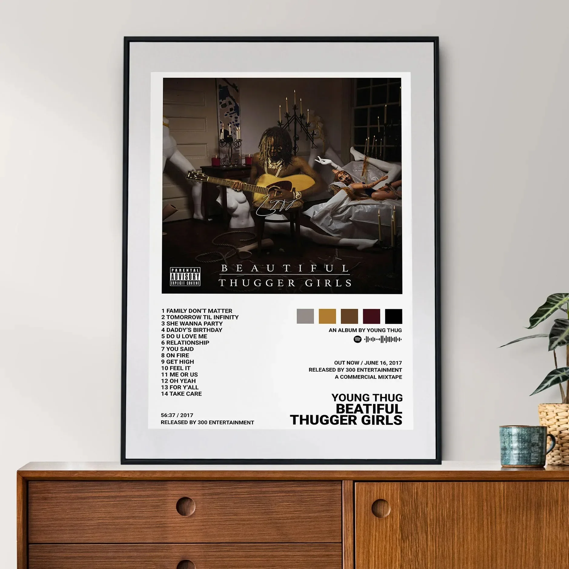 الهيب هوب مغني الراب الشباب البلطجة متعة جدا ألبوم الموسيقى غطاء الجمالية قماش اللوحة ملصق جدار صورة فنية غرفة الديكور #4