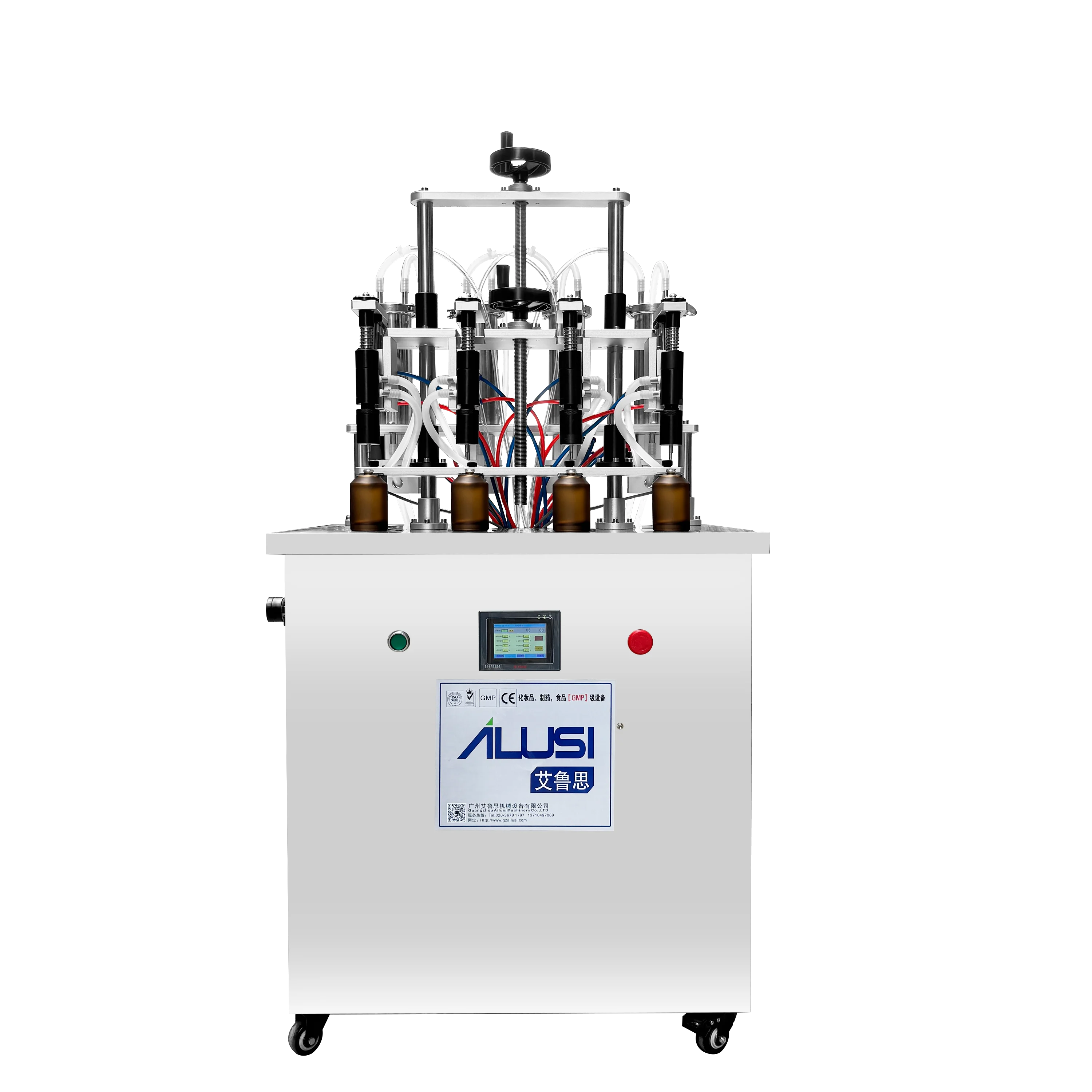 

Semi-automatic Four-head Vacuum Perfume Filling Machine Skin Care Liquid Perfume Essential Oil Aromatherapy High-speed Filling