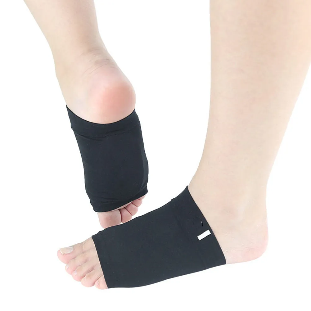 2Pairs Foot Arch Support Socks Ultra Soft Invisible Boat Socks for Flat Feet Pain Relief 3D Sponge Cushion Breathable Nylon