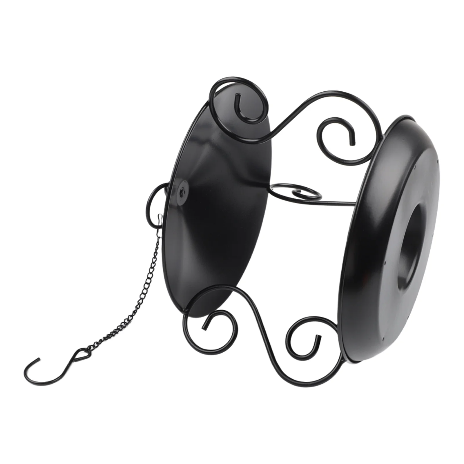 For Garden and Balcony Hummingbird Feeder with Large Nectar Container and Small Bird Slot Made from Iron Material