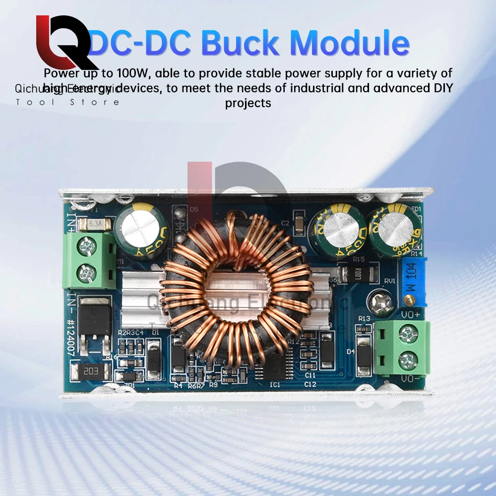 100W 6A DC-DC Buck Converter 10-90V DC90V72V36V24V to 1.5V-60V 60V 48V 12 Step-down Power Voltage Regulator Module