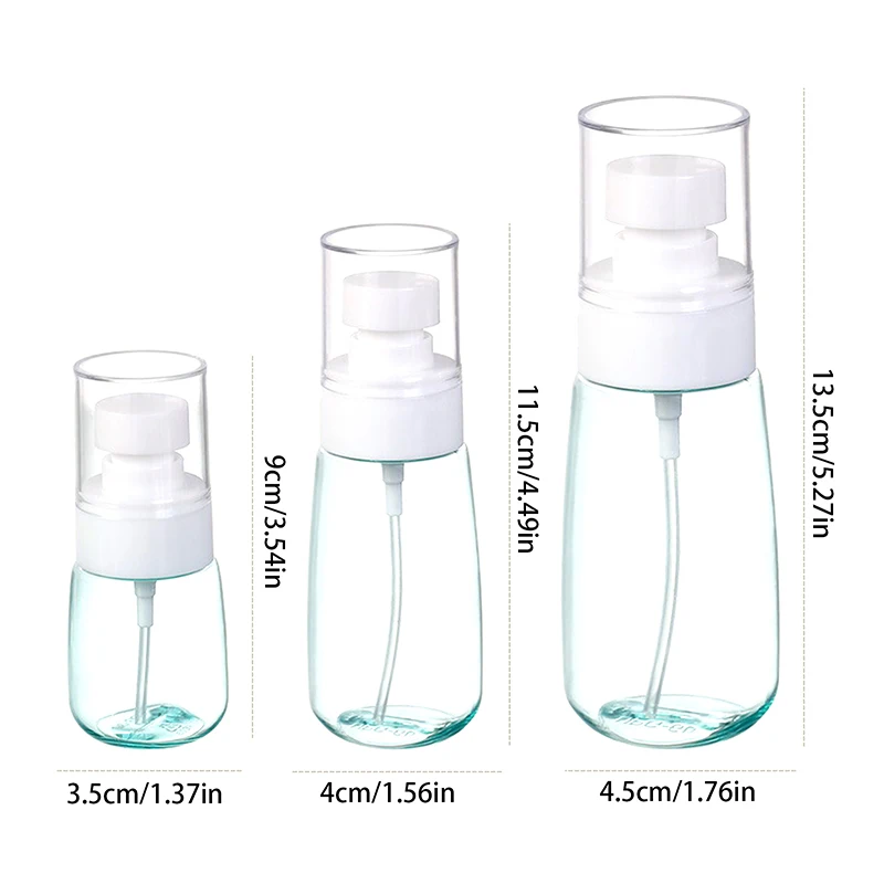 30ml/60ml/100ml Fine Mist Spray Bottle Plastic Bottl Lotion Pump Travel Perfume Water Bottles Refill