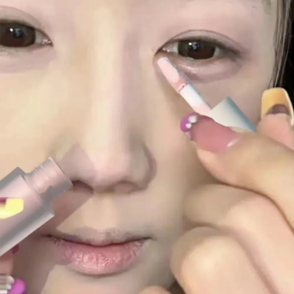 Beige White Brighten Concealer Matte Natural Face Highlight Stick Three-dimensional Long Lasting Contouring Stick Women Makeup