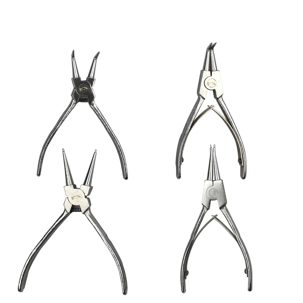 ZHEYI1PCS/Set Portable 6 Inch Professional Circlip Plier Set Multi Functional Snap Ring Circlip Pliers For Locksmith Hand Tools