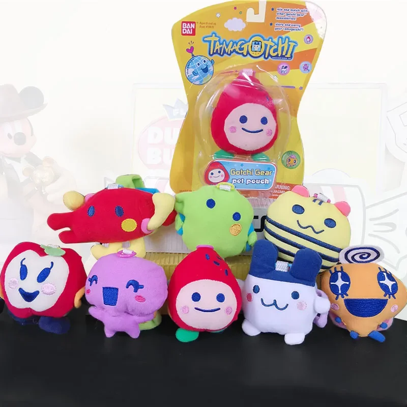 Gantungan Kunci Tamagotchi Lucu Hewan Peliharaan Gotchi Gear Boneka Lembut Gantungan Kunci Liontin Kartun Mainan Kantung Hewan Peliharaan Mini Hadiah Anak-anak