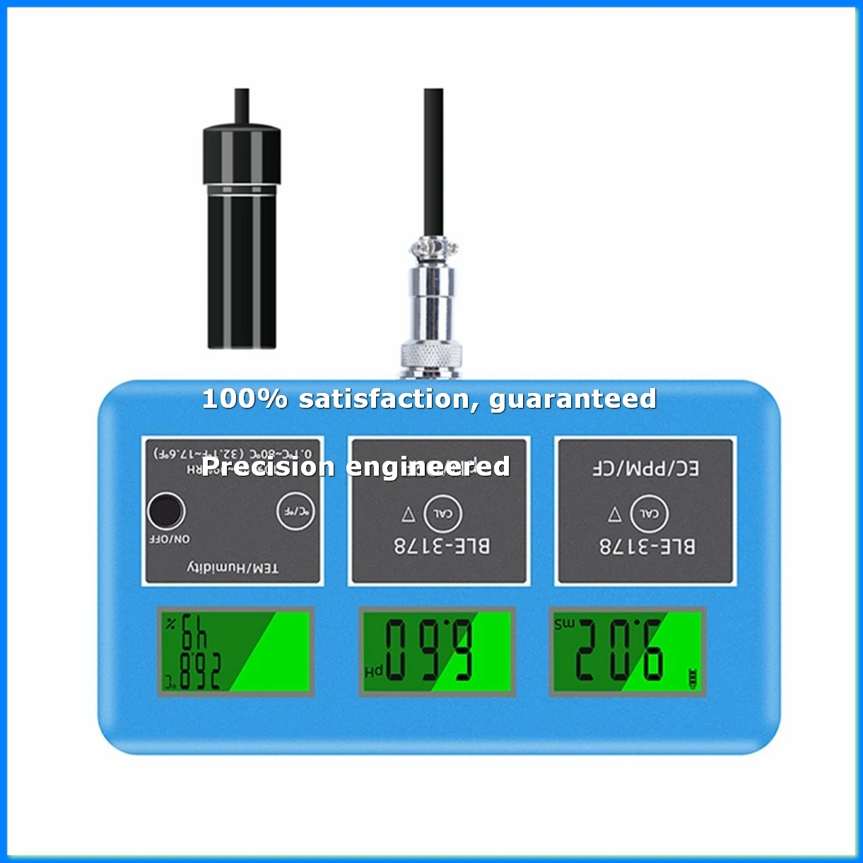 ●Wifi 7 in 1 Water Quality Tester PH ORP TDS EC Temp Humidity Meter Aquarium Online Analyzer Water Analyze Monitor