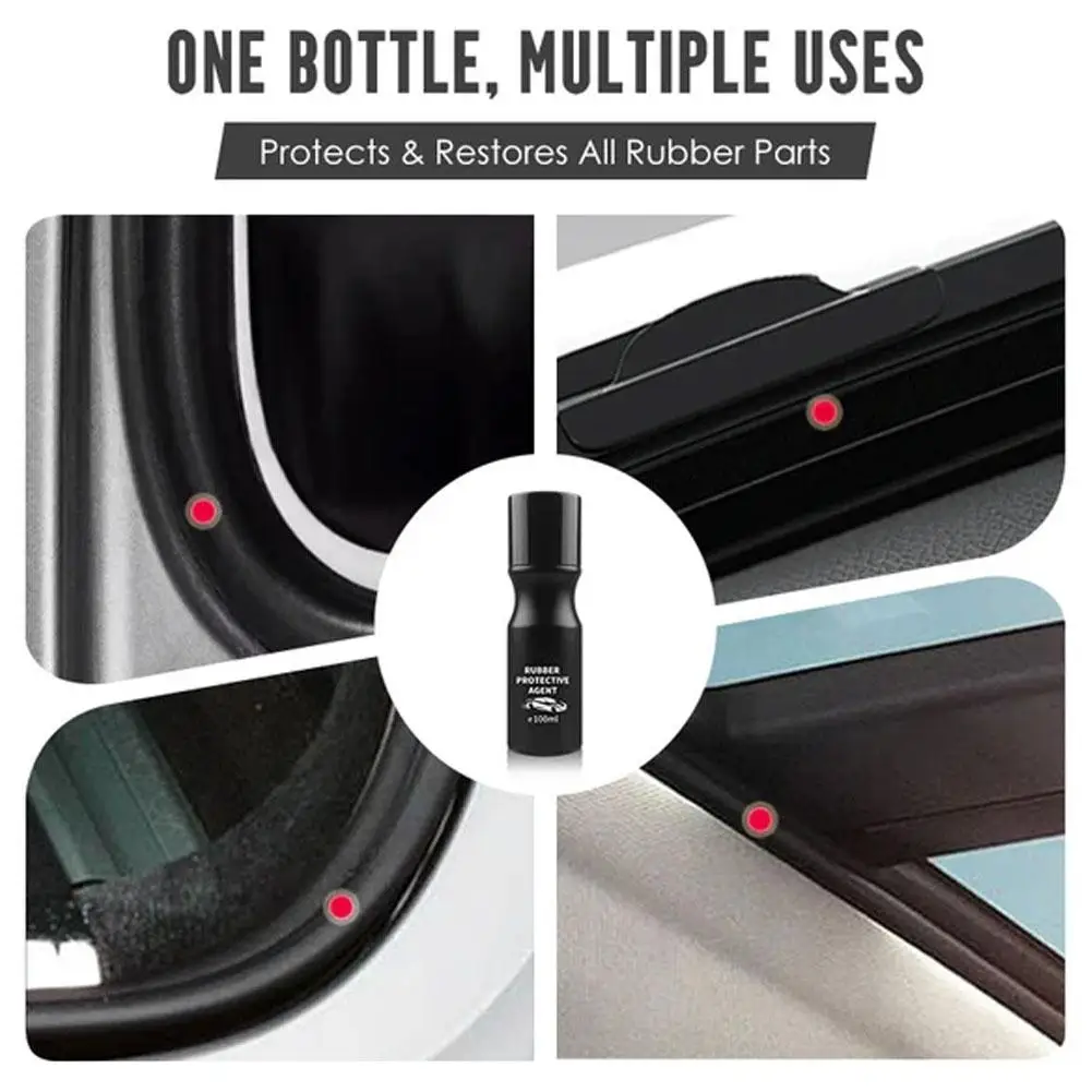 100 مللي مكيف السيارة المطاطي شريط مطاطي وكيل الصيانة عامل التليين يزيل الضوضاء المطاط الأنظف لسيارة SUV Veh P4C6 #1