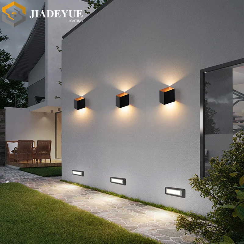 Outdoor waterproof LED wall light IP65 LED modern minimalist living room bedroom bedside staircase aisle balcony wall light