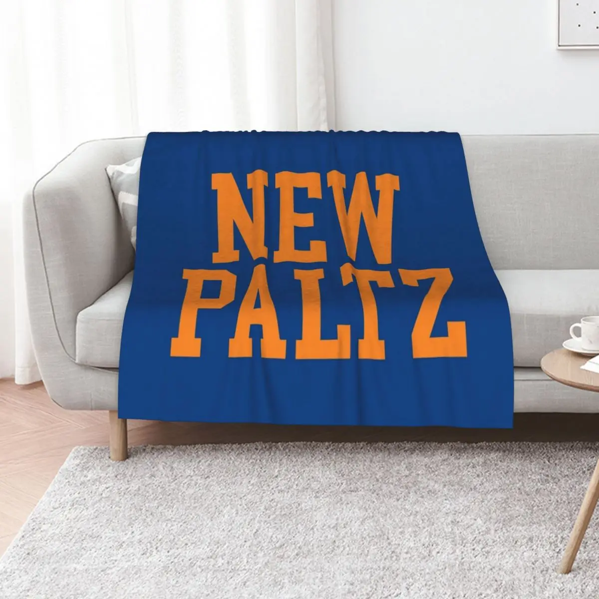 

new paltz - varsity font curved Throw Blanket Summer Soft Beds Moving For Baby Blankets