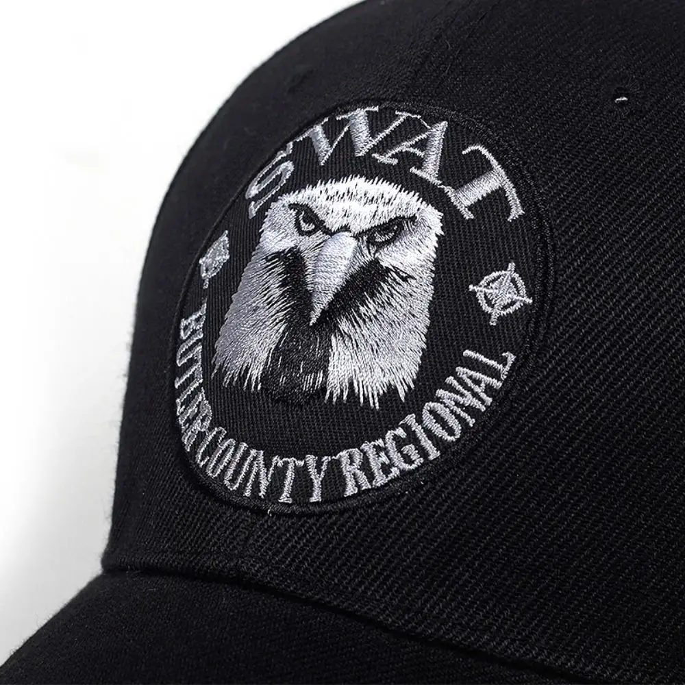 1PC SWAT Army Cap Embroidered Eagle Black Baseball Caps Men Quick-drying Hat Snapback Cap