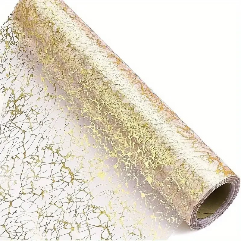 28Cm X10 Yard Gouden Tafelloper, Glitter Dunne Mesh Tafelloper, Voor Bruiloft Bruidsdouche, Verjaardagsfeestje Decor