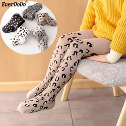 Girls Stockings Autumn Winter Cotton Leopard Tights For Girls Tights Autumn Children's Pantyhose Girl Age 2 3 4 5 6 7 8 Years