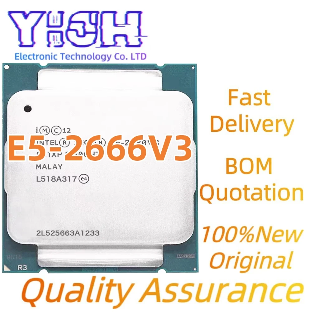 

100%New Original E5-2666V3 E5 2666 v3 2.9 GHz Ten-Core Twenty-Thread CPU Processor 25M 135W LGA 2011-3 E5-2666V3