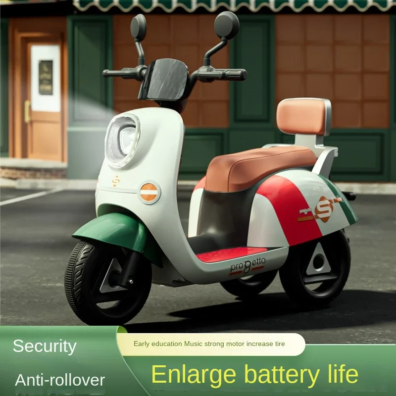 

Children's Motorcycle Electric Bike Baby Toy Car Can Seat People Baby Can Remotely Control Tricycle Children's Electric Bike New