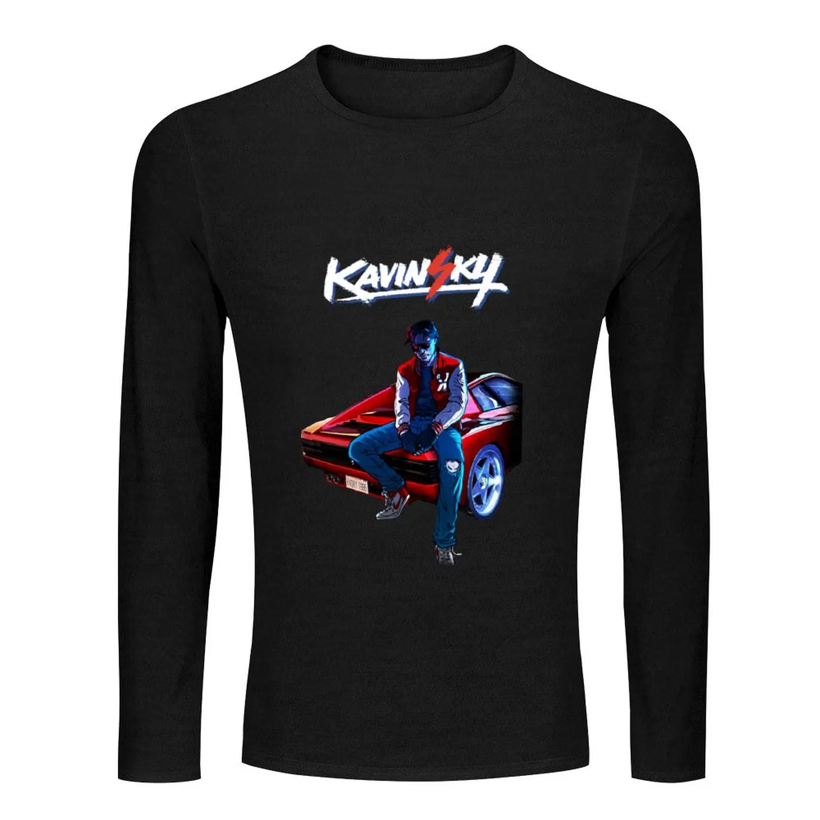 Kavinsky Long T-Shirt anime clothes man clothes sweat shirts mens graphic t-shirts funny