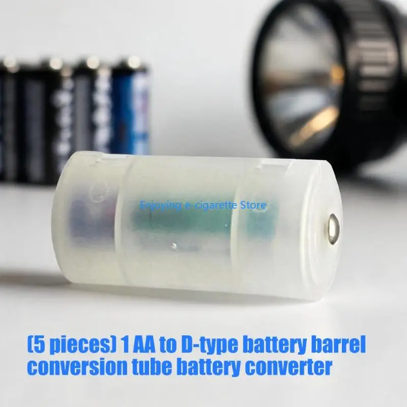 2A-auf-D-Batterieadapterhülse für D-Size-Batteriefach, PP-Konvertergehäuse mit Slip-In-Setups, Notstromversorgung Y4QF – Detail 7