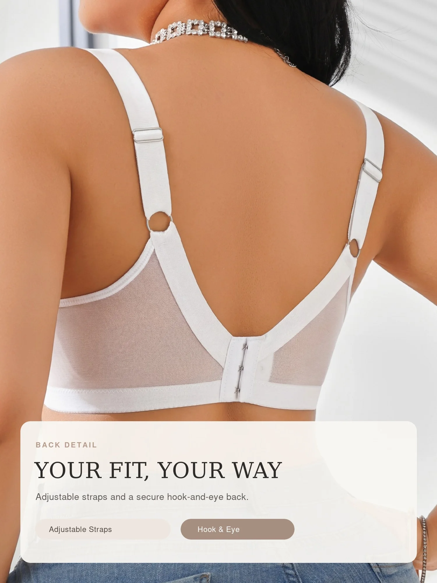 Damen Plus Size Drahtloser Yog – Sheer Bra Lace Bewertung und Preis