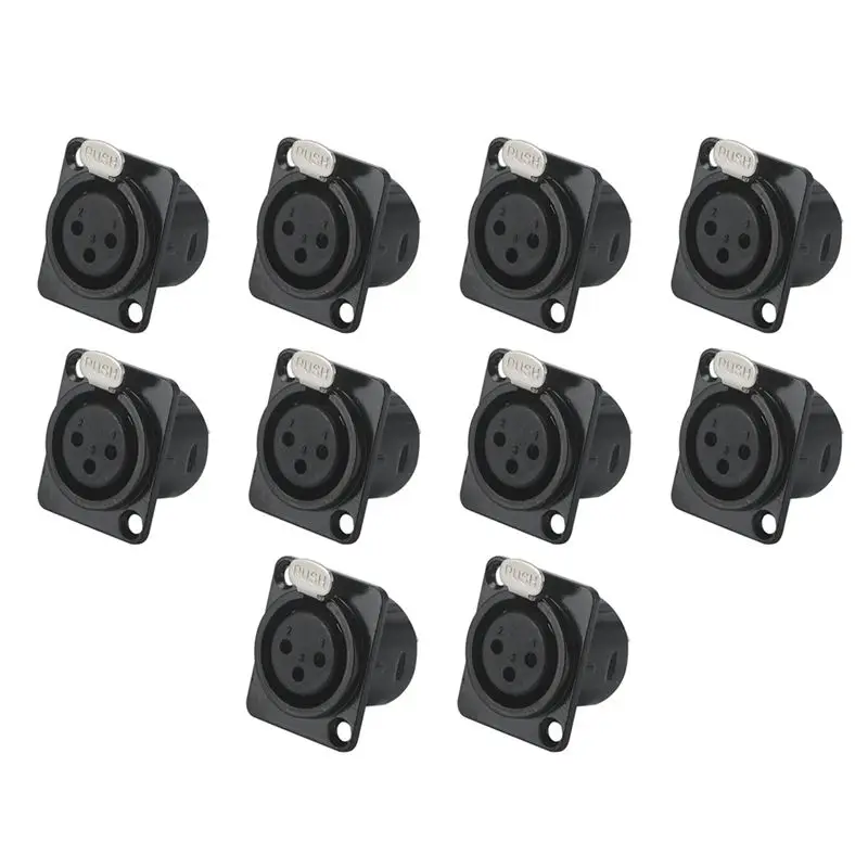 

Адаптер-разъем XLR XSXS-Type D (штекер-гнездо) 3-контактный, балансный, с выводами для пайки, XLR-терминал