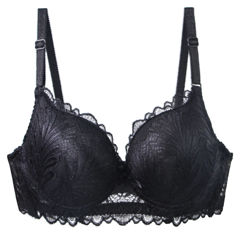 DaiNaFang Breathable Bras For Women Floral Bow 34/75 36/80 38/85 40/90 42/95 BC Cup Underwear Lift U