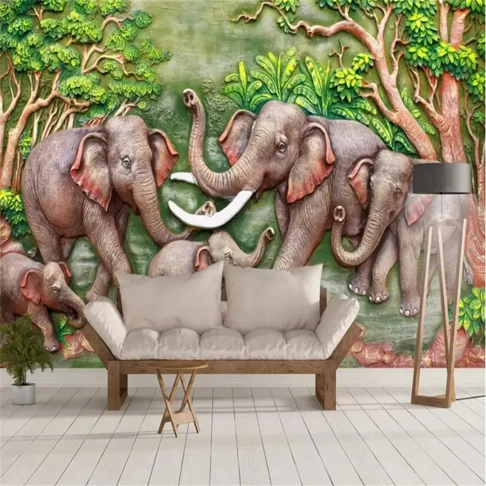 Custom Tropical jungle elephan - Moisture Meter Wall Wood 评论和价格