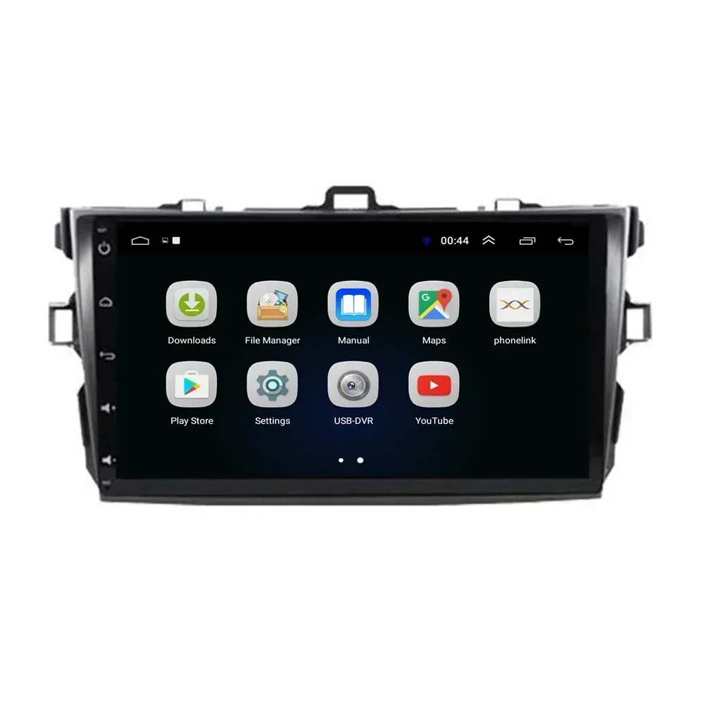 2 Din أندرويد 13 راديو ستيريو للسيارة DVD GPS مشغل فيديو الوسائط المتعددة 5G واي فاي كاميرا DSP Carplay لتويوتا كورولا 2007 +