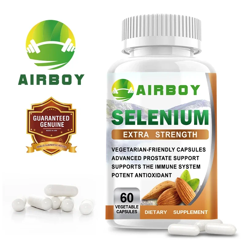 

Selenium Capsules - Essential Mineral Antioxidant Support, Boosts Immune System, Boosts Energy Levels Thyroid Support