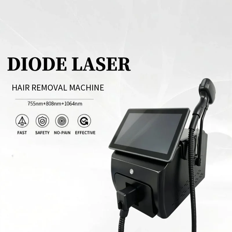 808nm Diode Laser Hair Removal Machine 3-wave Ice Titanium Painless Permanent Alexandrite Device Professional Salon epilator