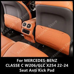 For MERCEDES-BENZ CLASSE C W206/GLC X254 22-24 Seat Anti Kick Pad,Anti Dirt And Anti Scratch Interior Protection Accessories