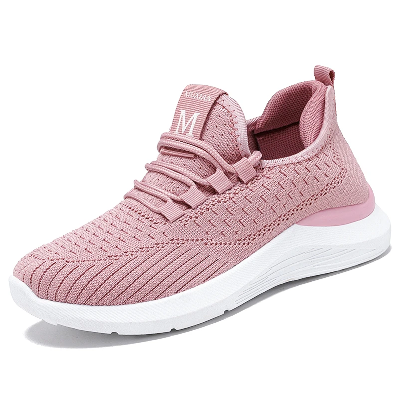 

Hot Sale 2024 Women Running Shoes High Top Breathable Mesh Walking Light Soft Shoes Vulcanized Sneakers Lady Jogging Trainers