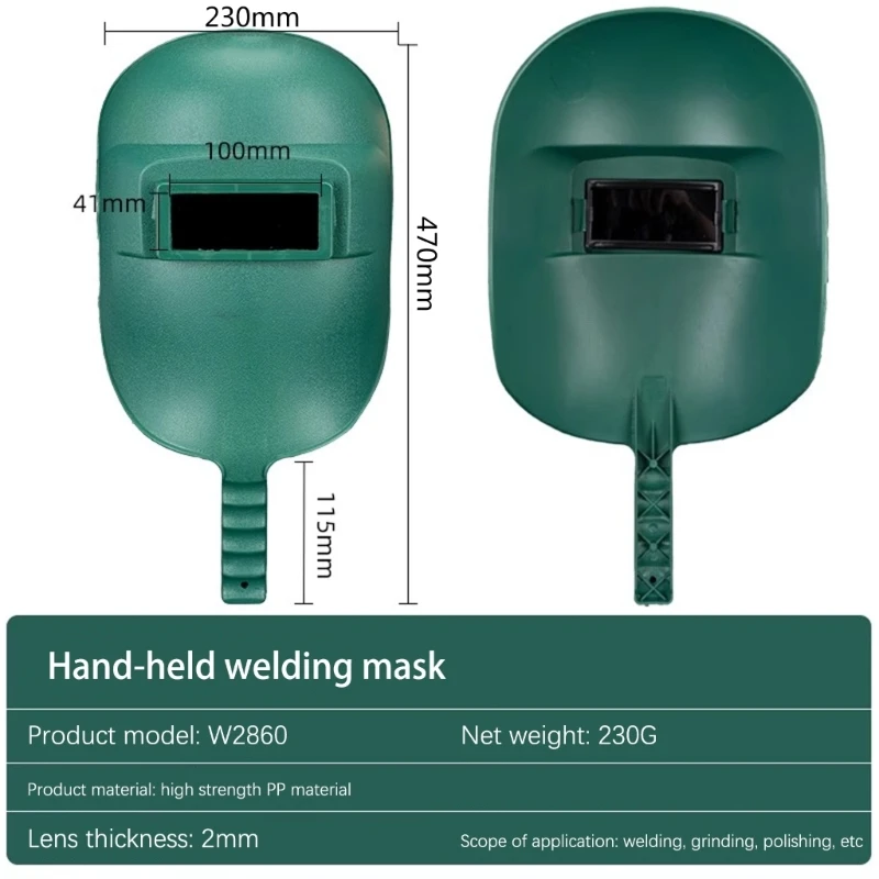 Welding Mask Adjustment Large View Welding Face Mask Cover for Welding Grinding Dropship