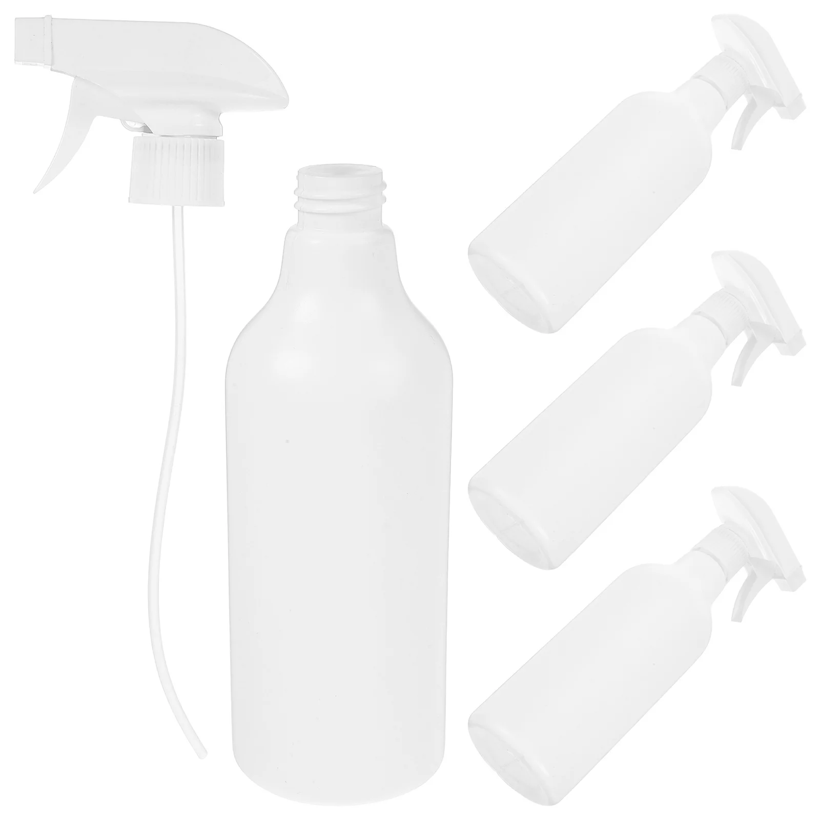 

4Pcs 500Ml Empty Spray Bottles Fine Mist Refillable Plastic Sprayer for Plants Watering Cleaning Kitchen Car Detailing Skin Care