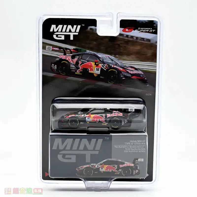 Mini Gt originale 1:64 Nsx-Gt Tipo S Gt500 # 848 Rb Black Diecast Model Car Edizione limitata Boy Collect Decorare regali
