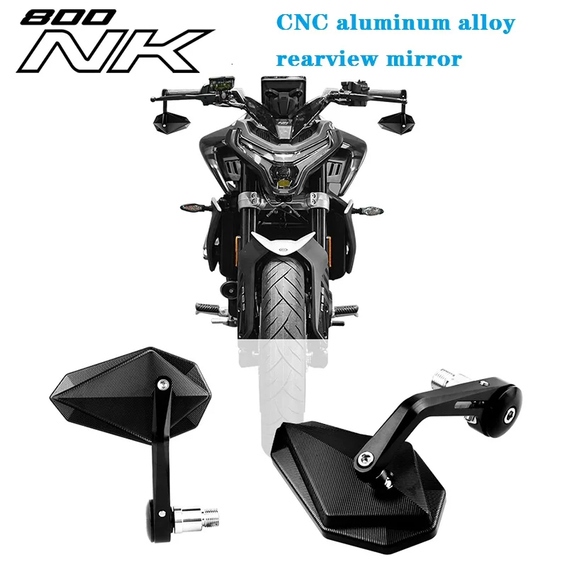 Suitable for CFMOTO 800NK competition reflector handlebar mirror refitted CNC aluminum alloy rearview mirror handlebar mirror