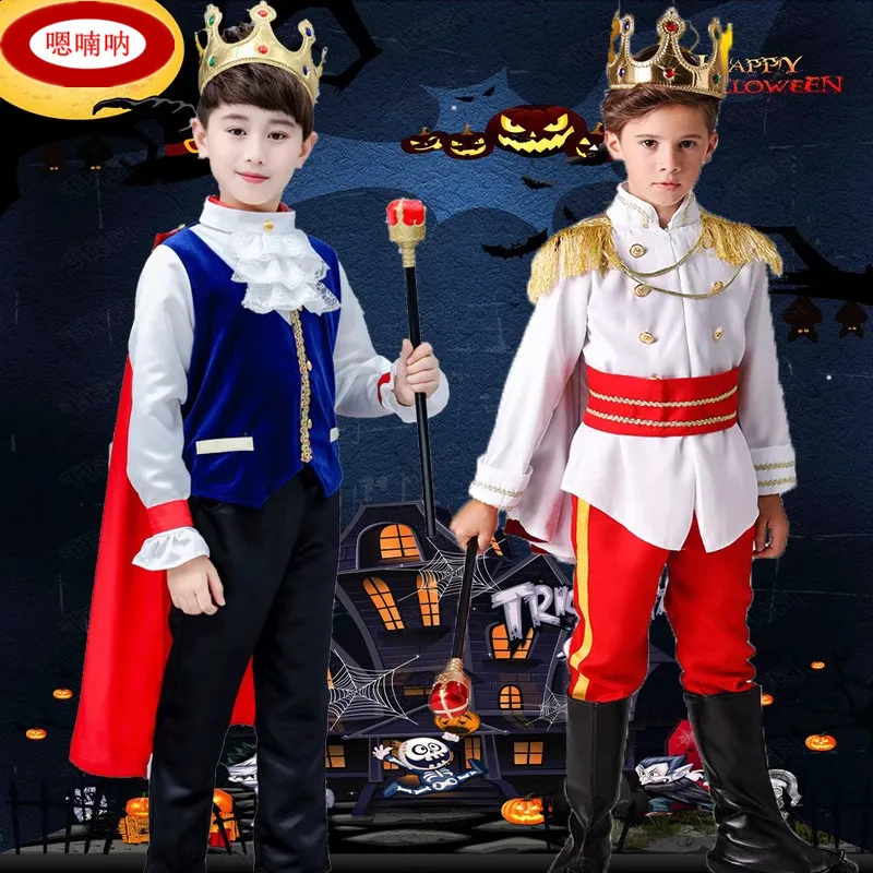 

Костюм принца, костюм феи T S для мальчиков, король, наряд для выступлений, детская сценическая одежда на Хэллоуин, традиционный ханьфу