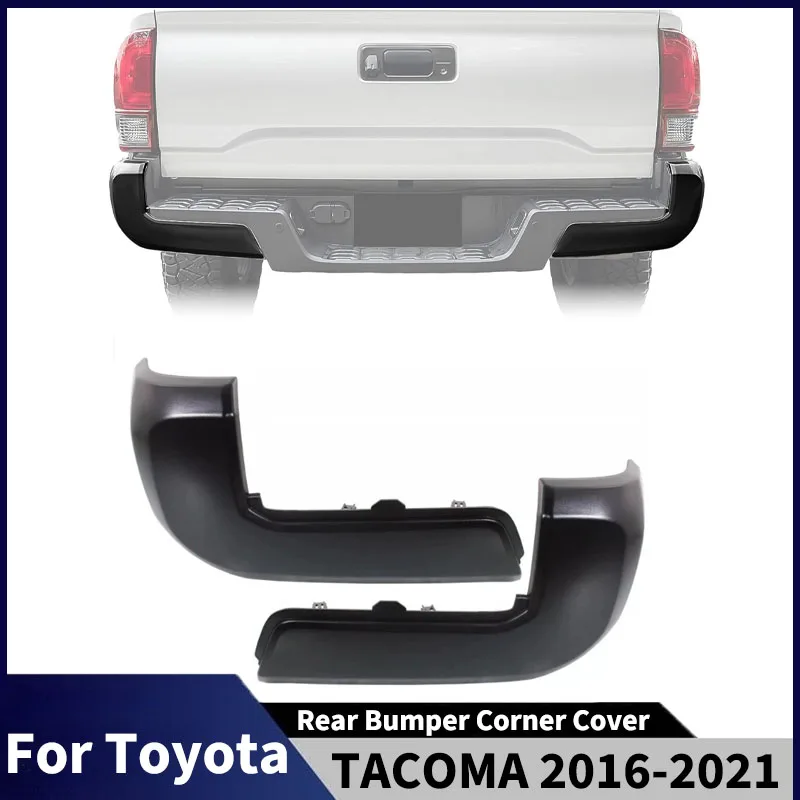 

2 Pcs for Toyota TACOMA 2016-2021 Rear Bumper Corner Cover Diffuser Rear Trunk Guard Cover Body kit Accessories Exterior Tuning