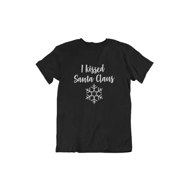 

I Kissed Santa Claus T Shirt Holiday Outfit Xmas Christmas