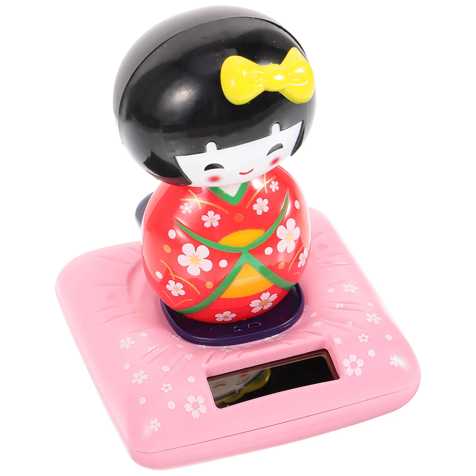 Toys Maiko Car Decoration Ornament Gift Interior Kimono Purple Solar Powered Child