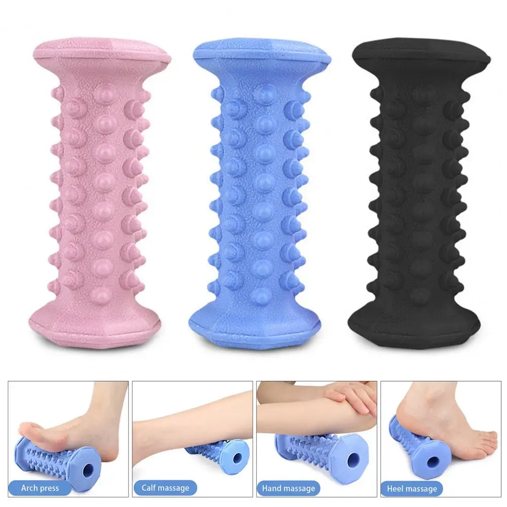 Foot Massage Roller TPR Muscle Sore Foot Pain Relief Relaxation Physical Therapy Fascia Roller Massager Stick Shaft Rolling Pin