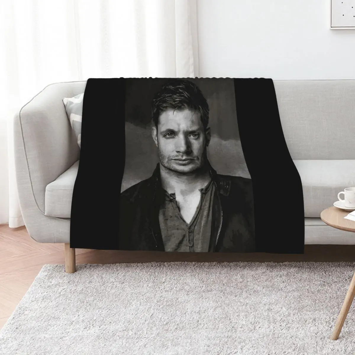 portrait of dean winchester Throw Blanket Hairy Decorative Throw Shaggy Moving Blankets Sofas Of Decoration Thins Blankets