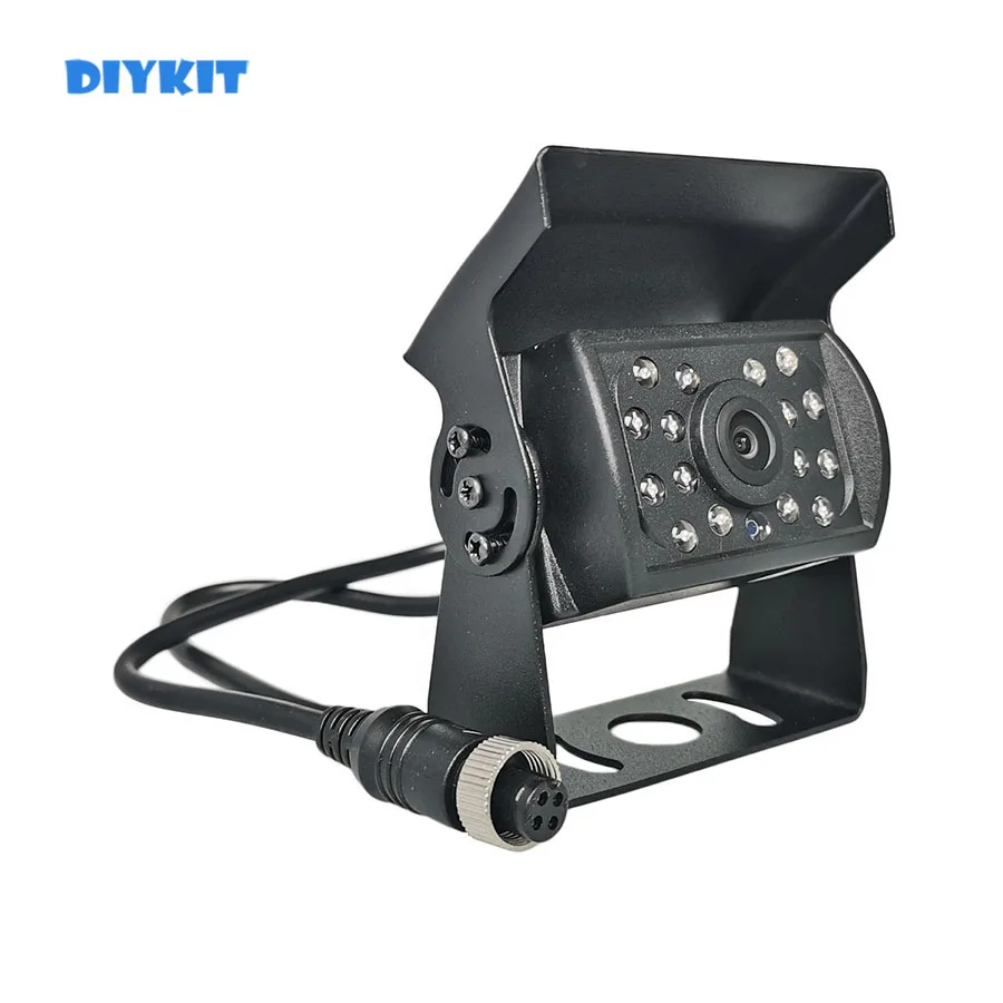 

DIYKIT CCD Van Bus Lorry Car Rear View Reversing Parking Camera IP68 Waterproof 4PIN 12V/24V IR Night Vision