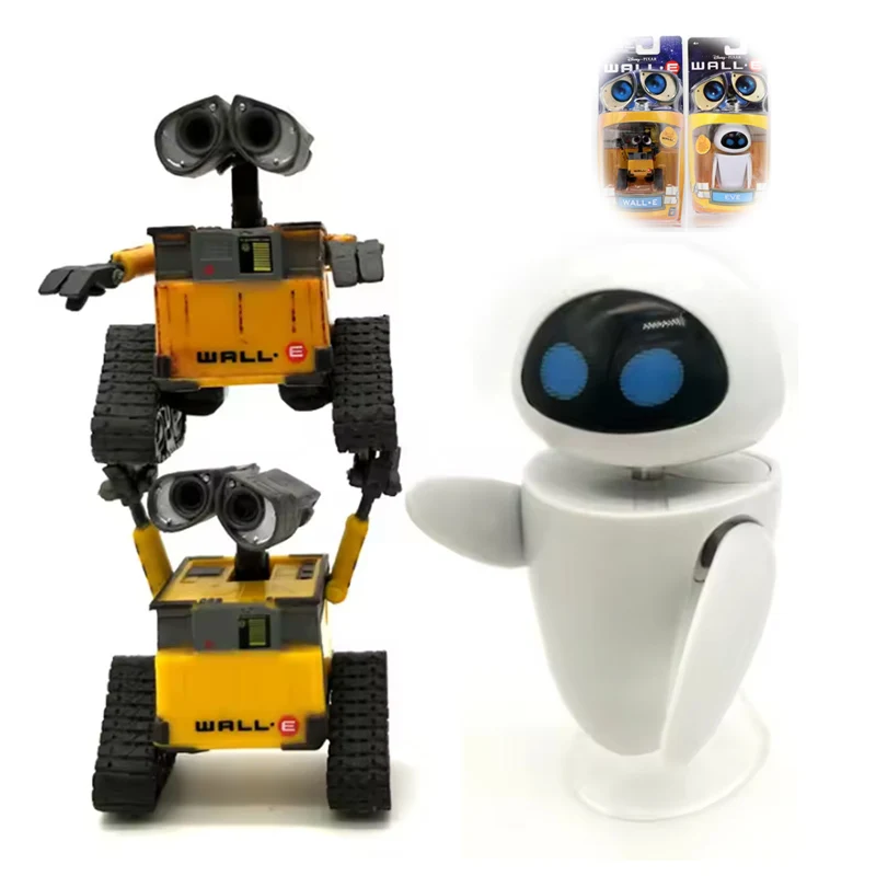 1 Uds. Disney Wall-E Robot Wall E EVE PVC colección de figuras de acción modelo juguetes muñecas 6cm 2 tipos