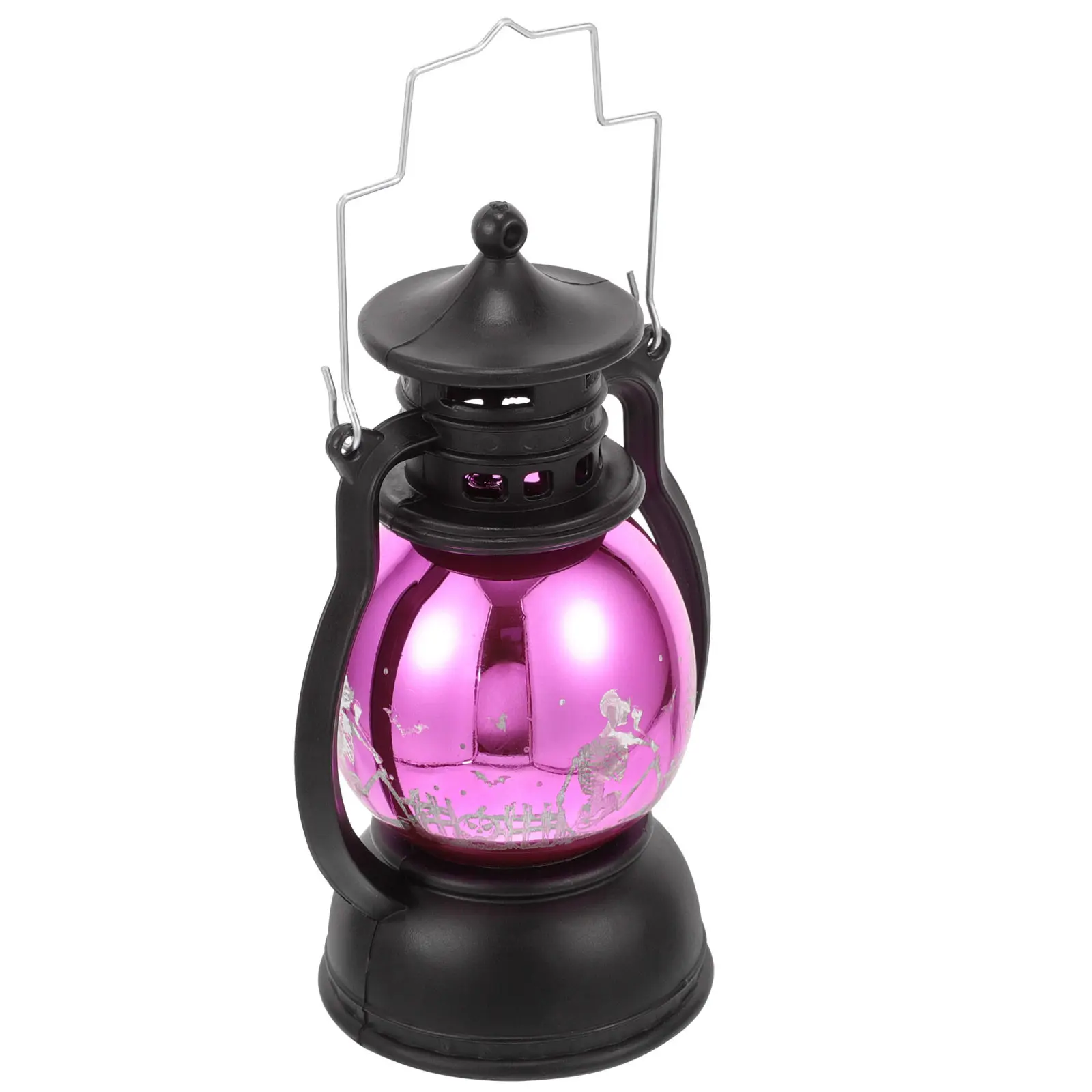 

LED Lamp Retro Style Halloween Decoration Pumpkin Light Party Home Office Night Lighting Vintage Oil Lamp Ornament