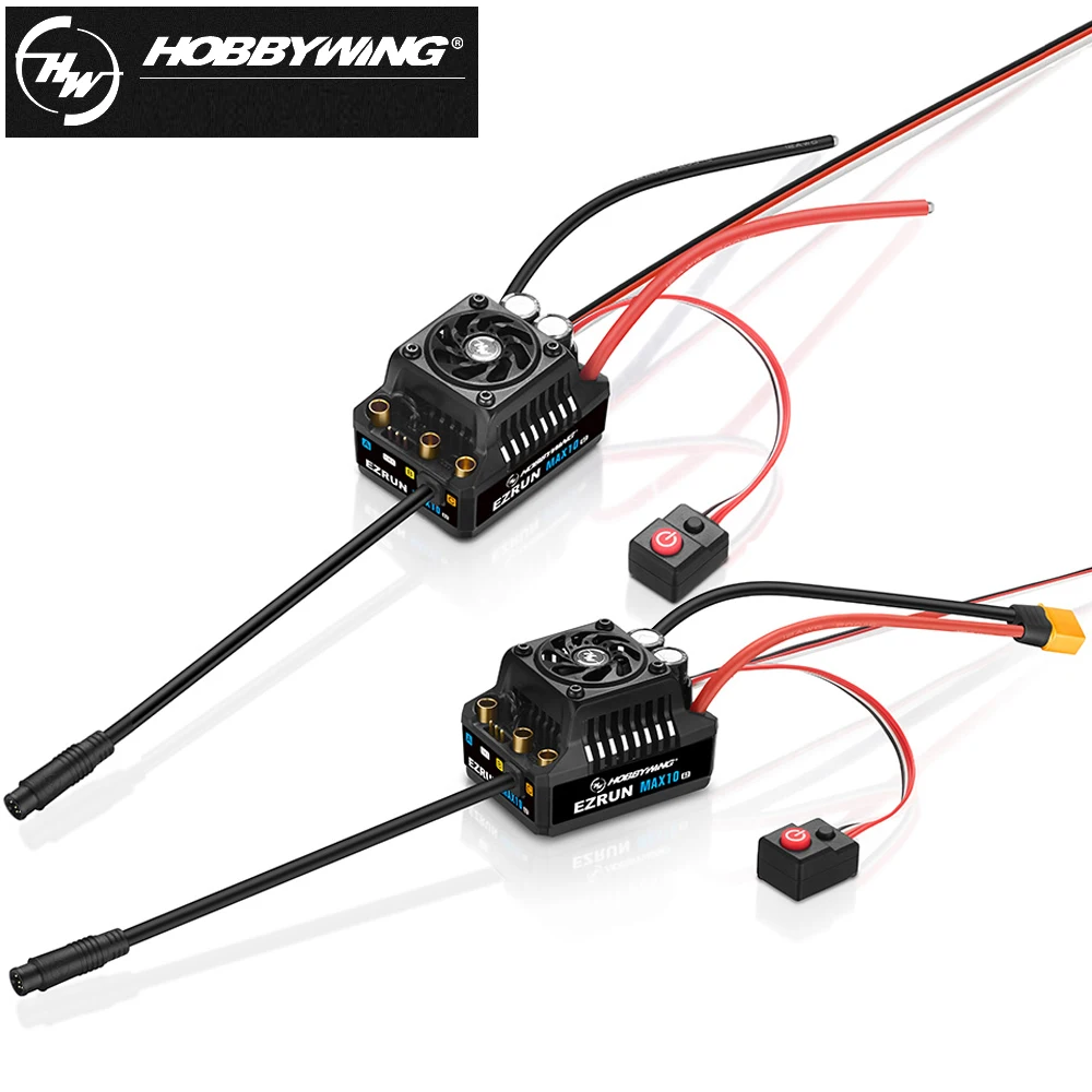 Hobbywing EzRun MAX10 G2 80A/140A impermeabile Brushless ESC e 3652/3665 SD G3 motore Brushless con sensore a 4 poli per auto camion 1:10