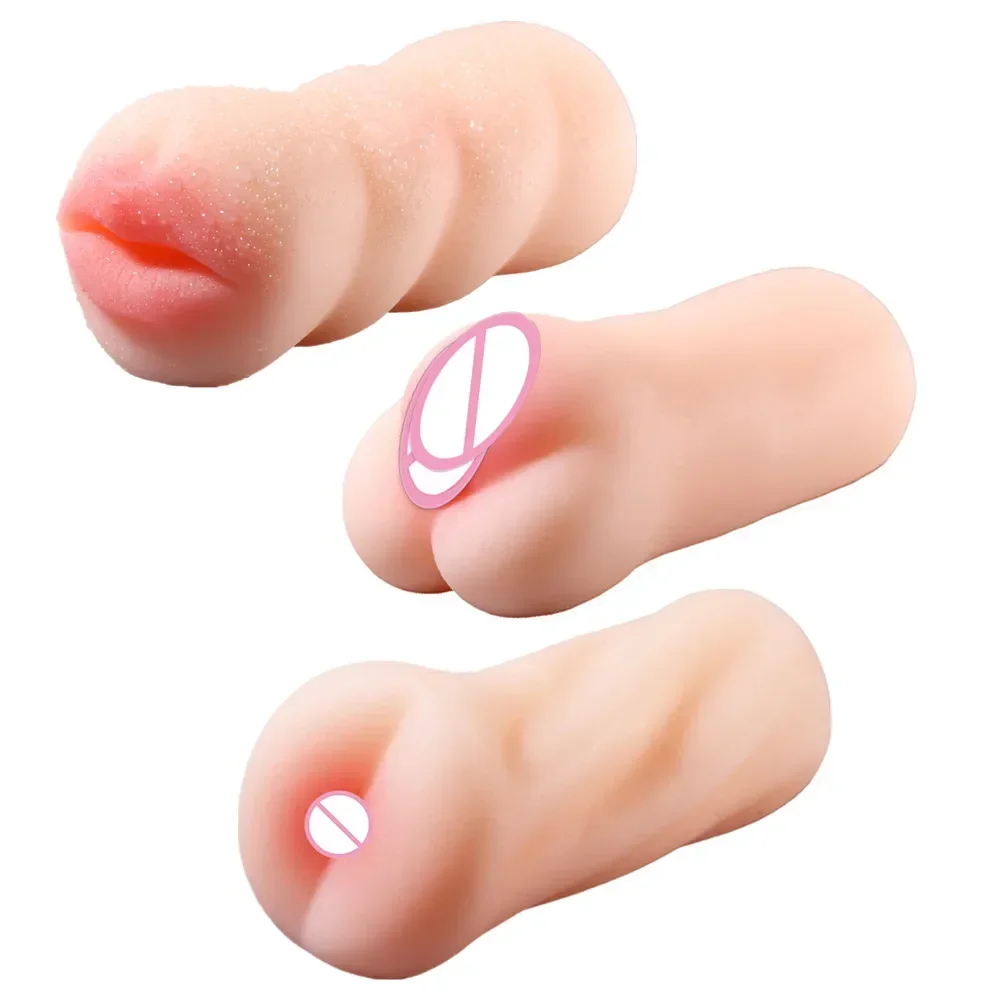 Pocket Pussy Male Masturbator Silicone Rechargeable Sex Toys for Men Adult Masturbation Cup with Soft Silicone Material