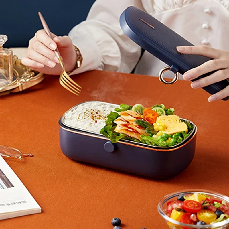 Portable Lunch Box Water-free Office Workers Electric Insulation Lunch Box Self-heating Fast Heating Mini Rice Cooker